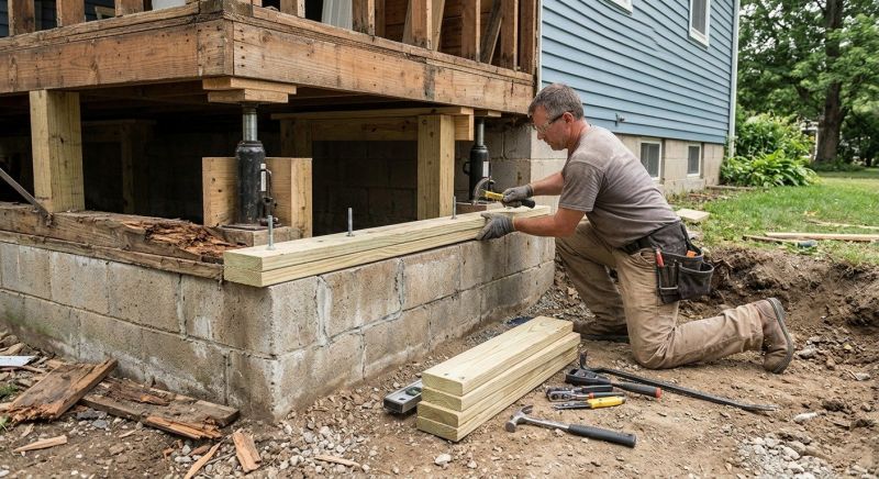 Sinking Foundation Repair in Sarasota, FL